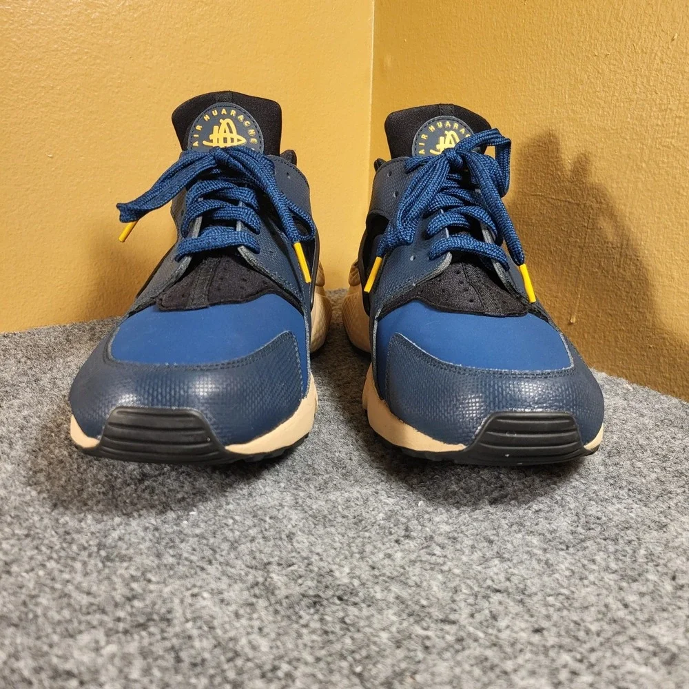 Nike Air Huarache Premium Armory Navy Blue Men's Shoes Size 11.5 DZ4852-001
